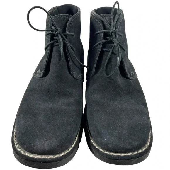 Cole Haan Country Chukka Black Suede Lace Up Boots Size 8.5 - Picture 3 of 12